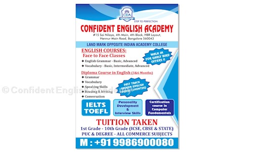 Confident English Academy in HBR Layout, Bangalore - 560043