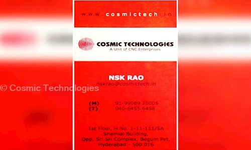 Cosmic Technologies in Ameerpet, Hyderabad - 500016