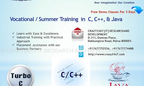 CRAZY24X7 IT RESEARCH AND DEVELOPMENT in Fraser Road, Patna - 800001