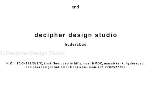 Decipher Design Studio in Masab Tank, Hyderabad - 500028