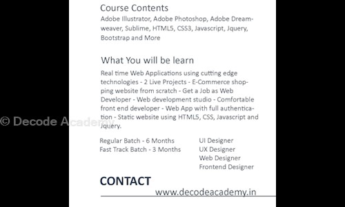 Decode Academy in Deccan Gymkhana, Pune - 411004