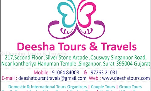 Deesha Tours & Travels in Singanpore Road, Surat - 395004