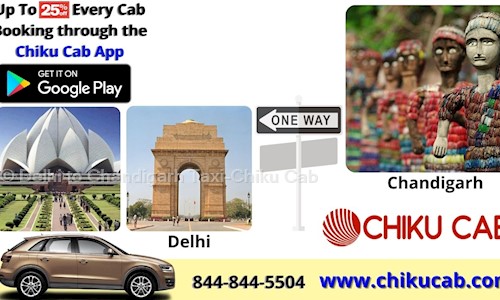 Delhi to Chandigarh Taxi-Chiku Cab in Khera Bazar, Chandigarh - 143001