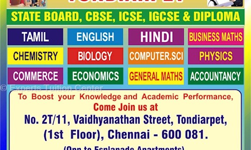 Experts Tuition Center in Tondiarpet, Chennai - 600081