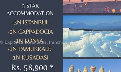 Explorica world tours, franchise of Chariot world tours in Kalyan Nagar, Bangalore - 560043