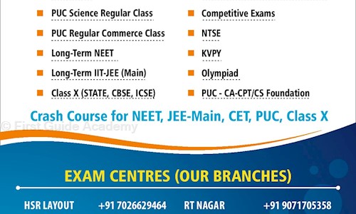 First Guide Academy in Marathahalli, Bangalore - 560037