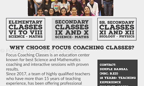 FOCUS COACHING CLASSES in Kharar, Mohali - 140301