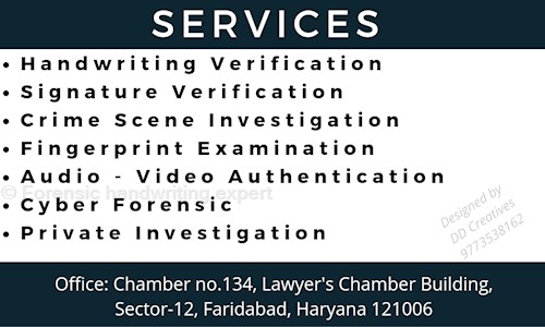 Forensic handwriting expert in Ballabgarh, Faridabad - 121006