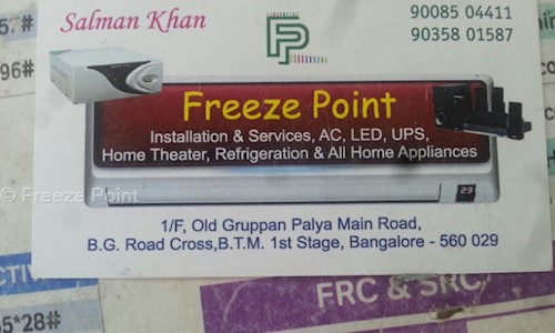 Freeze Point in BTM Layout, Bangalore - 560029