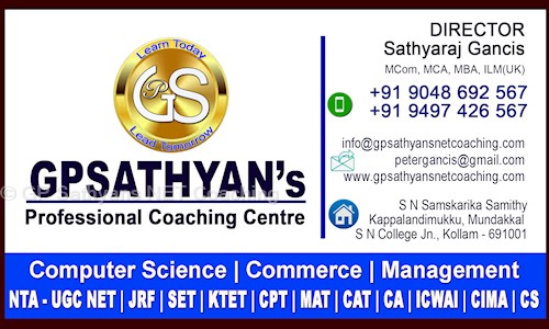 GP Sathyans NET Coaching in Mundakkal, Kollam - 691004