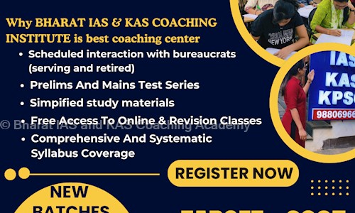 Bharat IAS and KAS Coaching Academy in Jayanagar 4th block, Bangalore - 560011