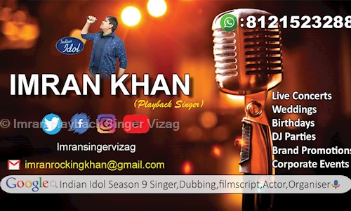 Imran playback Singer Vizag in Akkayyapalem, Visakhapatnam - 530016