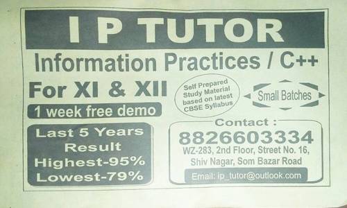 Ip Tutor in Janakpuri, Delhi - 110058