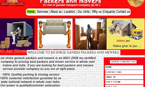 Jai Shree Ganesh Packers & Movers in Rishi Nagar, ujjain - 466010