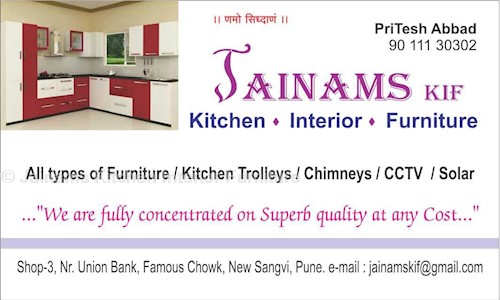 Jainams Kitchen Interior Furniture in New Sanghavi, Pimpri Chinchwad  - 411027
