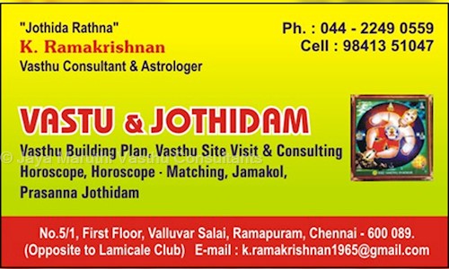 Jaya Maruthi Vasthu Consultants in Ramapuram, Chennai - 600089