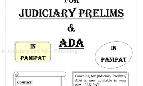 Judiciary and ADA Coaching in Panipat City, Panipat - 132103