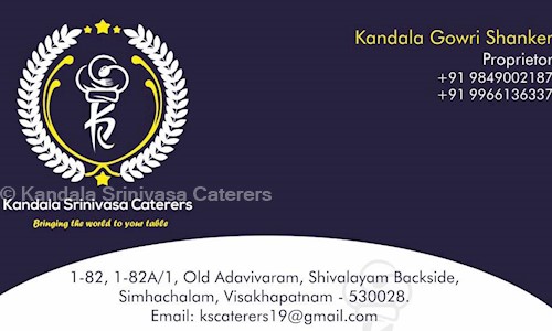 Kandala Srinivasa Caterers in Simhachalam, Visakhapatnam - 530028