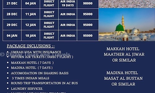 Khizar Tours and Travels in Nampally, Hyderabad - 500001