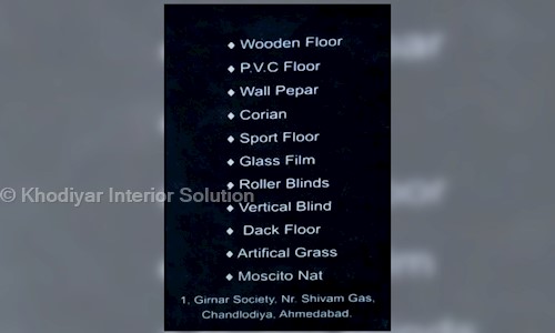 Khodiyar Interior Solution in Chandlodia, Ahmedabad - 380084