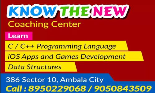 Know The New Coaching Classes in Sector 9, Ambala - 133400