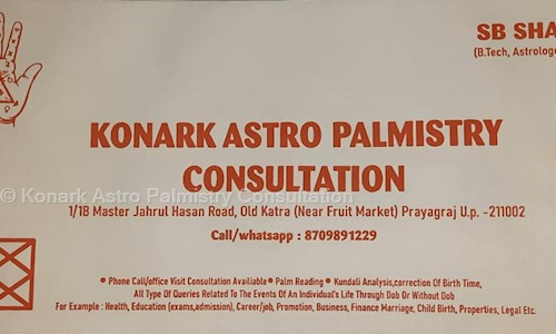 Konark Astro Palmistry Consultation in Old Katra, Allahabad - 211002
