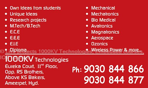 1000KV Technologies in Ameerpet, Hyderabad - 500016