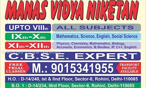Manas Vidya Niketan in Rohini, Delhi - 110086
