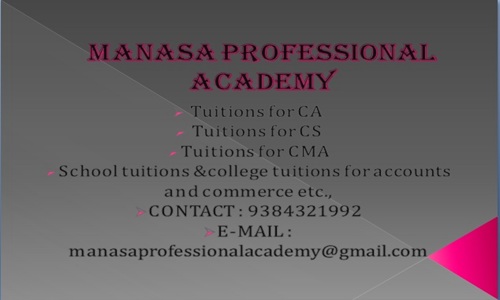 Manasa Professional Academy in Uraiyoor, Trichy - 620003