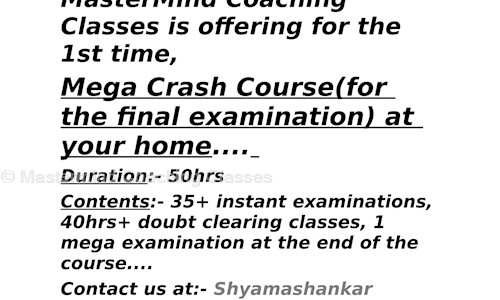 Mastermind Coaching Classes in Old Town, Bhubaneswar - 751002