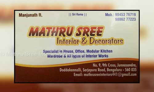 Mathru Sree Interior & Designer in Munnekollal, Bangalore - 560037