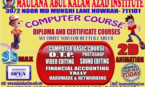 Maulana Abdul Kalam Azad Institute in Kadamtala, Howrah - 711101
