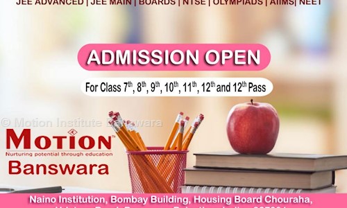 Motion Institute Banswara in Housing Board, Banswara - 327001