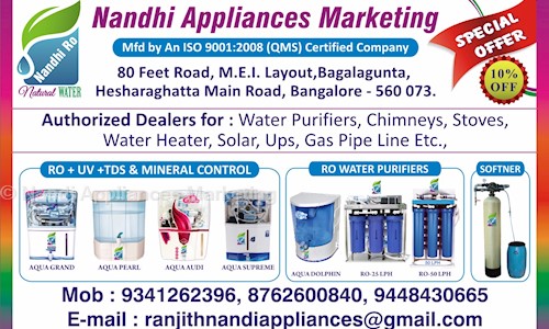 Nandi Appliances Marketing in Bagalakunte, Bangalore - 560073