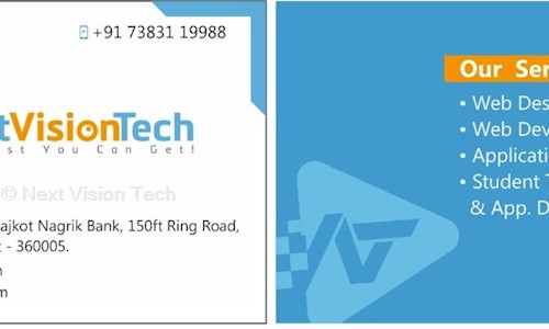 Next Vision Tech in 150 Feet Ring Road, Rajkot - 360007