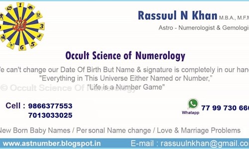 Occult Science Of Numerology in Bellary Road, Kurnool - 518002