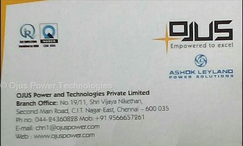 Ojus Power Technologies in CIT Nagar, Chennai - 600035