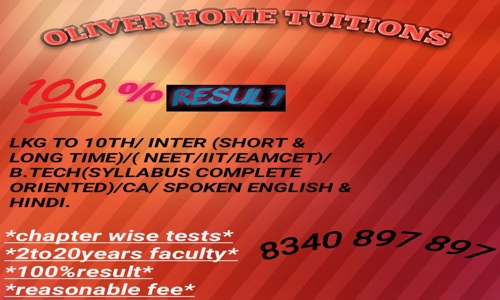 OLIVER HOME TUITIONS in Borabanda, Hyderabad - 500018
