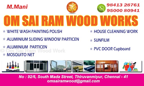 Om Sai Ram Wood Work in Thiruvanmiyur, Chennai - 600041