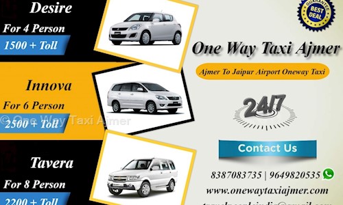 One Way Taxi Ajmer in Kutchery, Ajmer - 305001
