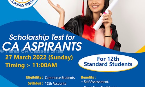 Paras CA Classes Sirsa in Anaj Mandi House Road, Sirsa - 125055