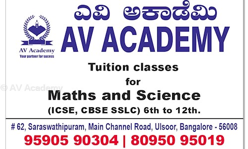AV Academy in Jogupalya, Bangalore - 560008