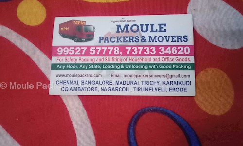 Moule Packers & Movers in Ellis Nagar, Madurai - 625016
