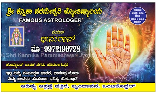 Shri Kannika Parameshwari Jyotishyalaya in Gokulam, Mysore - 570002