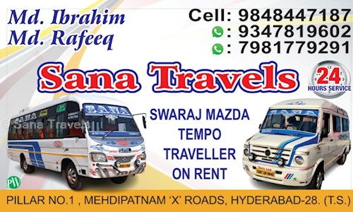 Sana Travels in Mehdipatnam, Hyderabad - 500028
