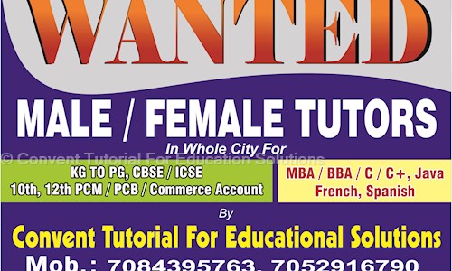 Convent Tutorial for Education Solutions in Nirala Nagar, Lucknow - 226020