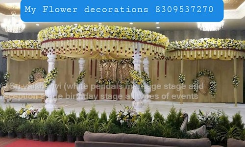 Sri vaishanvi white pendals marriage stage and  reception stage birthday stage all types of events  in Dammaiguda, Hyderabad - 500094