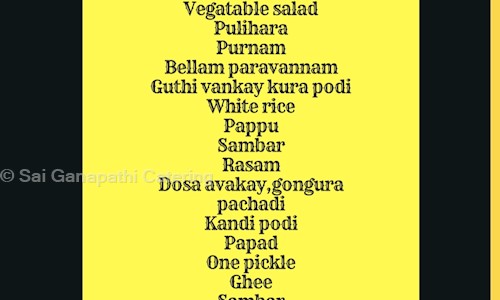 Sai Ganapathi Catering in Nagaram, hyderabad - 500083