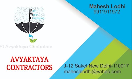 Avyaktaya Contrators in Saket, Delhi - 110017