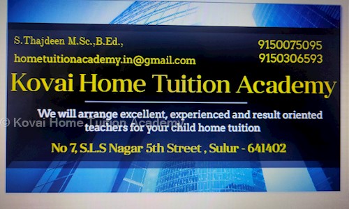 Kovai Home Tuition Academy in Puliakulam, coimbatore - 641018